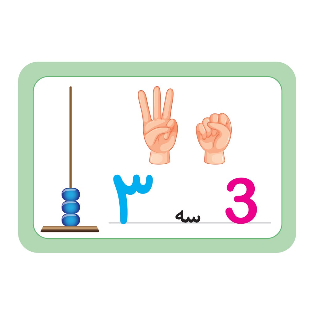 کارت آموزشی اعداد